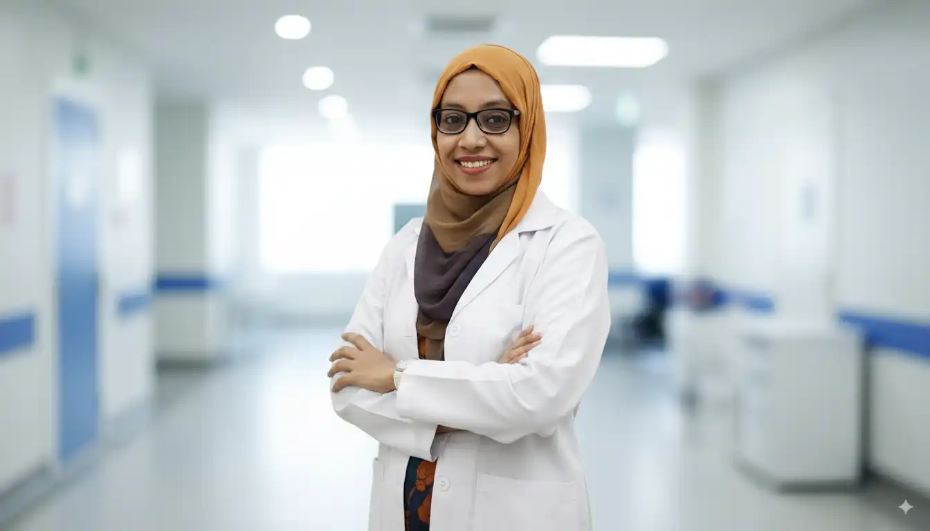 Dr. Sanjida Farabi, Senior Dental Surgeon at Tech Dental Badda. Root canal specialist with PGT in Endodontics and Oral Surgery. Best dentist in Badda for advanced care and 7 years experience.